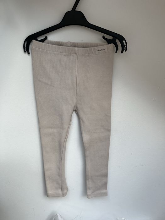 Zara legginsy 110 bezowe