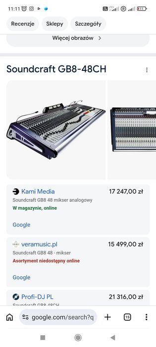 Sprzedam mikser Soundcraft GB8 i EURODESK