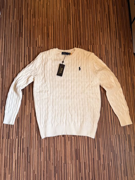 Sweter Ralph Lauren biały Nowy z metką M