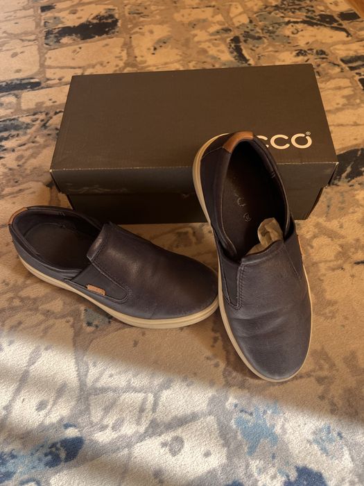 Шкіряні мокасини ecco 37-38 р