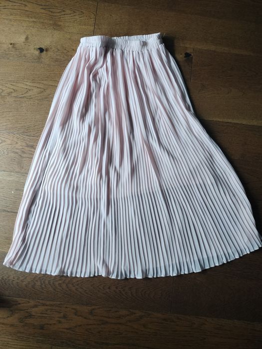 SPÓDNICA plisowana pudrowy róż Claudia Paris