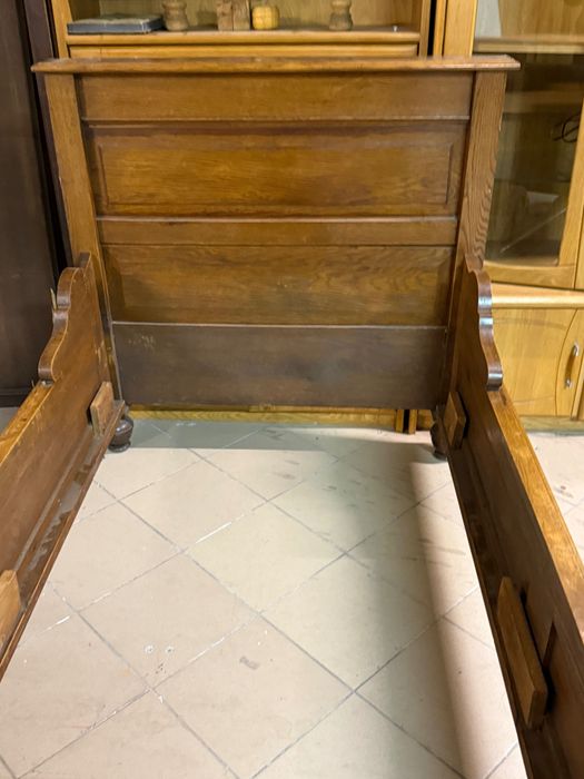 Stylowe mocne dębowe łóżko + stelaż z Holandii DOSTAWA DO DOMU