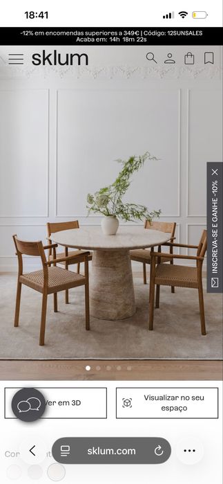 Mesa de jantar Sklum Noemi