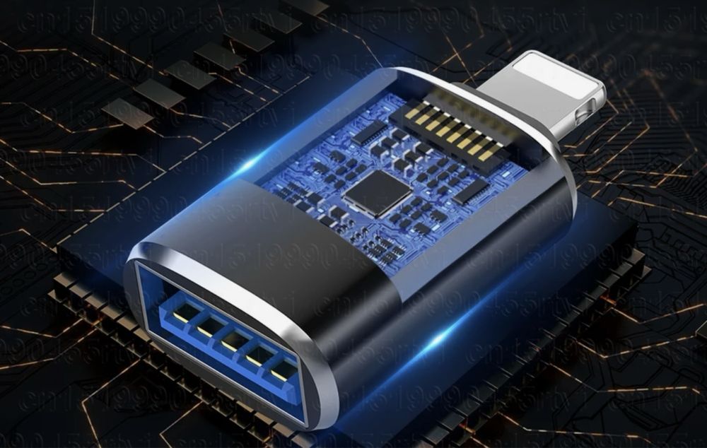 Адаптер USB 3,0 OTG для iPhone 14 13 12 11 Pro XS Max XR X 8 7 6s iPad