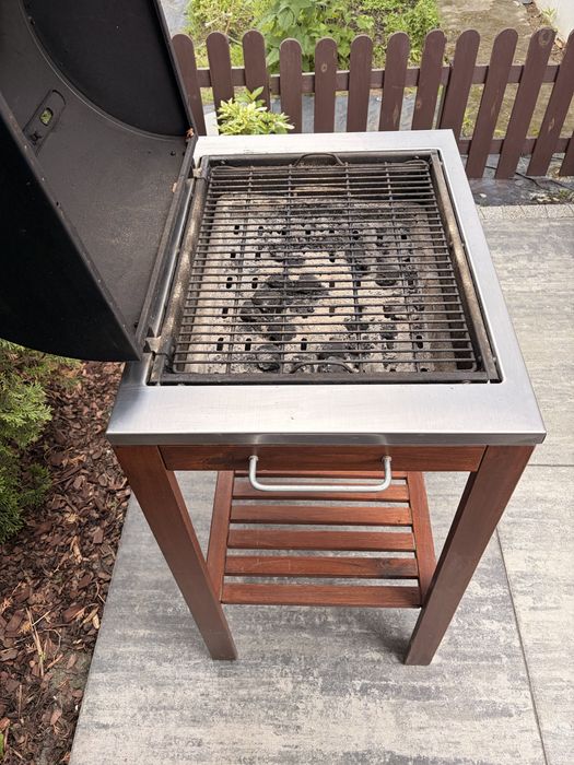 Ikea grill węglowy drewniany Applaro
