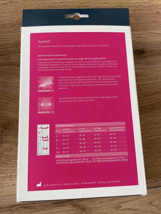 Панчохи компресійні medi duomed 1 клас, нові
