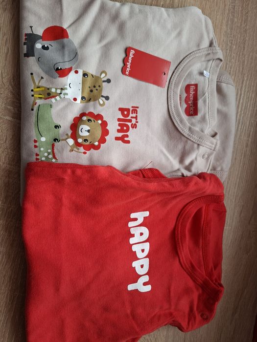 Nowe body 2 sztuki z długim rękawem r.92