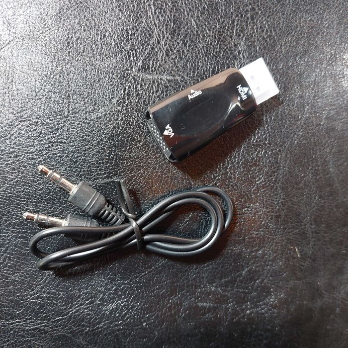 HDMI переходник на VGA с адаптером, 3.5 мм аудио разъем, HD 1080P+