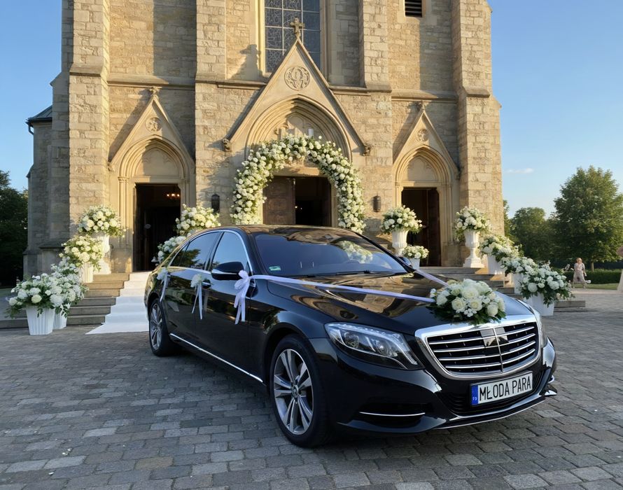 Mercedes S klasa do ślubu long