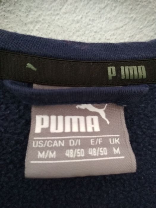 Puma granatowa rozpinana bluza z kapturem unisex M
