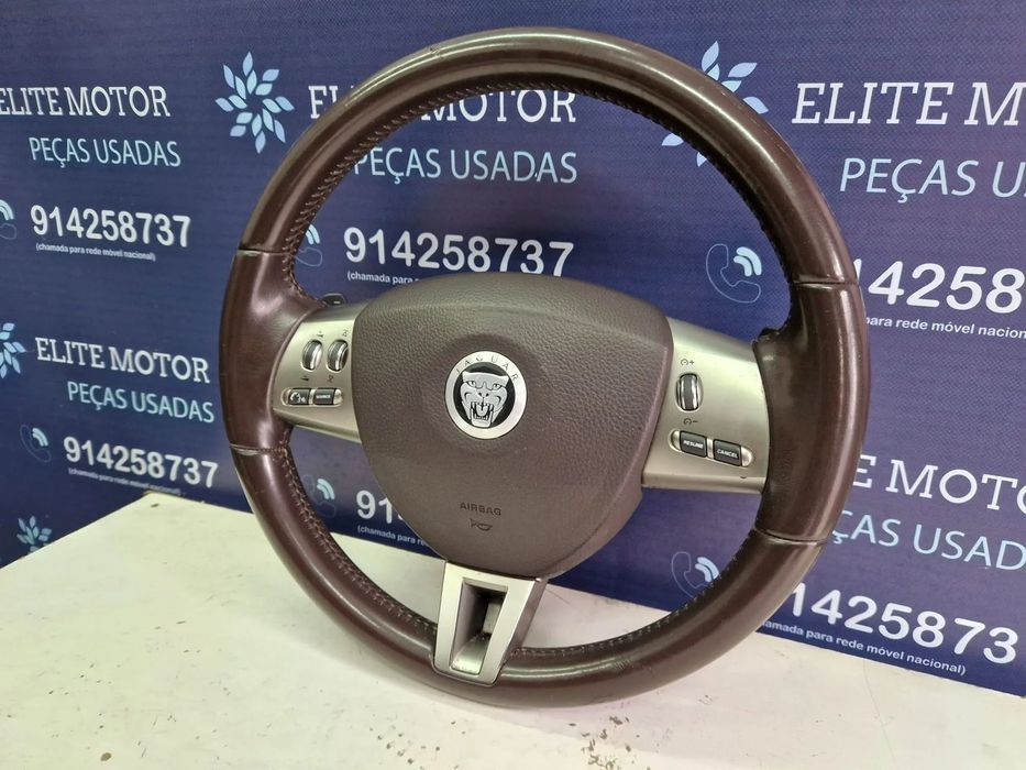 Volante usado pele com airbag JAGUAR XF X250 MULTIFUNÇÕES