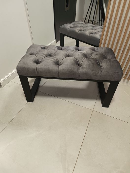 Nowa Pufa loft  na metalowych nogach WYPRZEDAŻ !