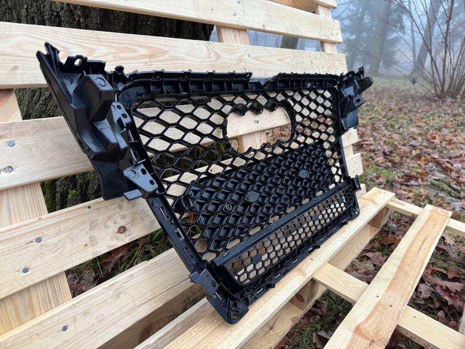 Grill Atrapa Audi A4 B8 08-11 styl RS4 Quattro ALL BLACK