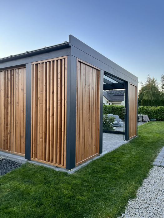 Nowoczesna altana ogrodowa, patio, altana