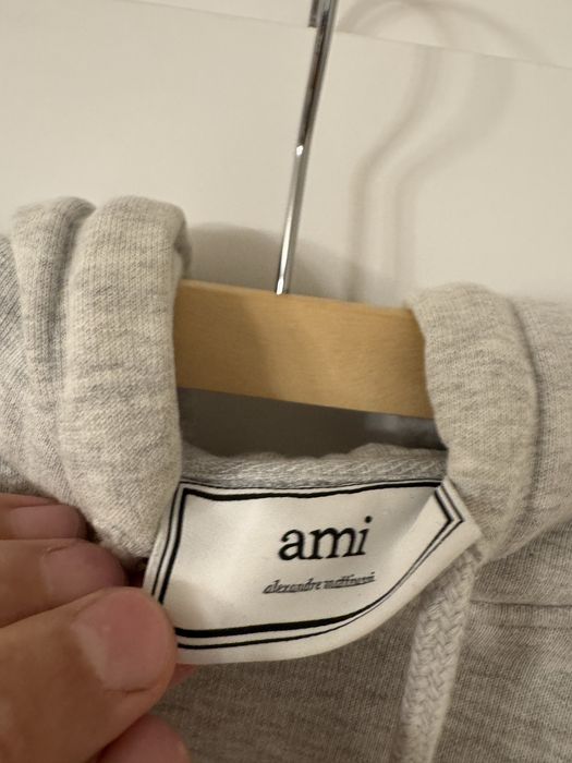 Bluza z kapturem hoodie Ami Paris S Tricolor logo