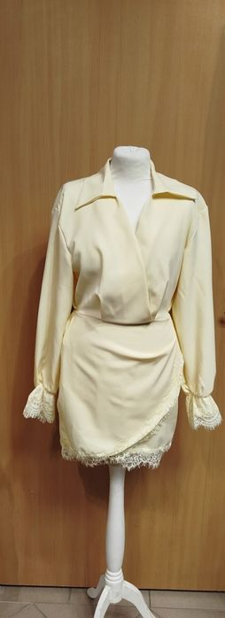 Przepiękna elegancka sukienka pudrowy róż