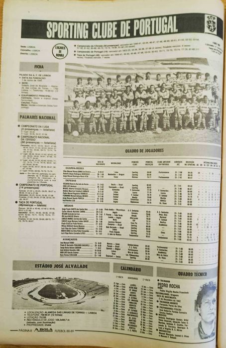 Cadernos de A Bola Nº 17 - Época 1988-89