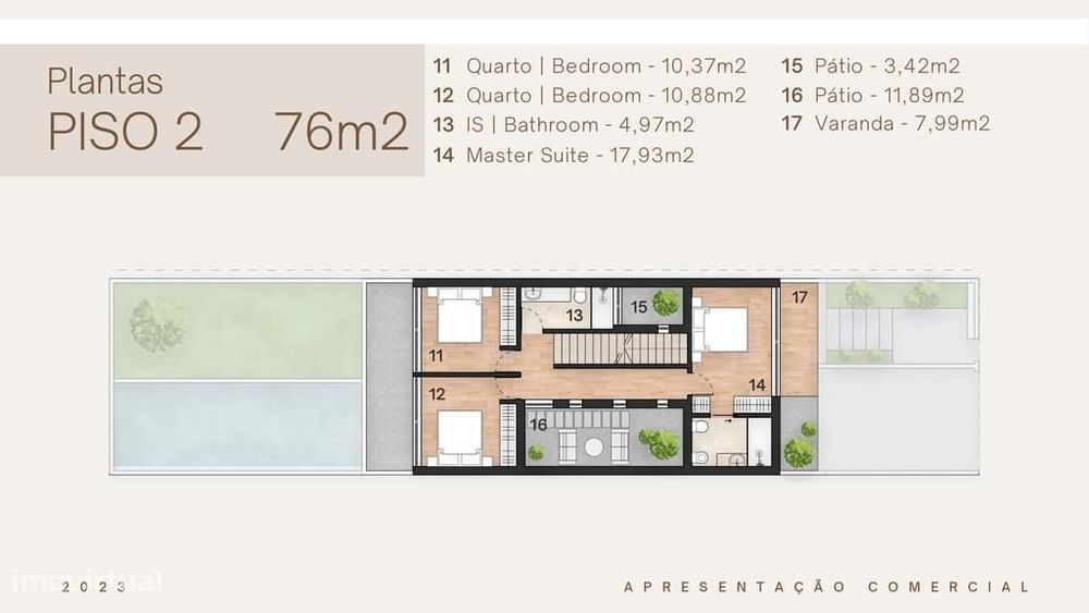 Moradia Geminada T3 com piscina, Quinta da Amizade, Setubal
