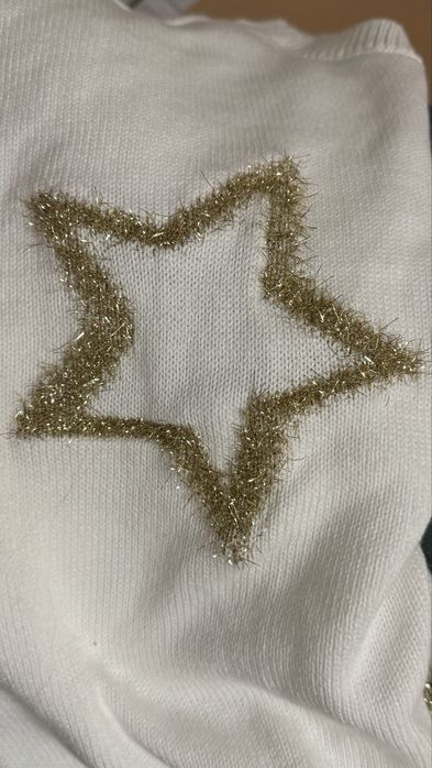 Светр tommy hilfiger,  зірками. kids' intarsia shimmer star