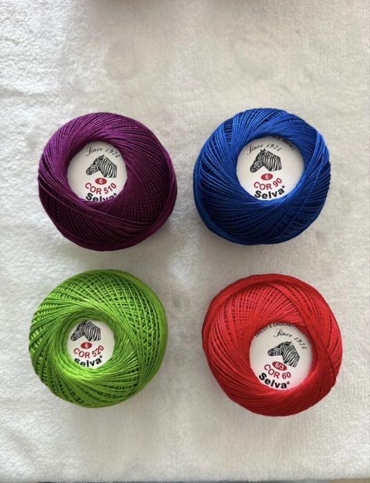 linhas para  crochet e tricot