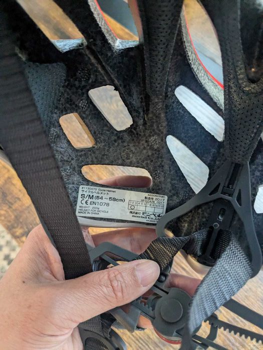 Capacete Montbell S/M 54-58 cm vermelho