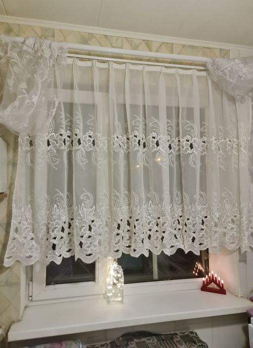 Штора Тюль на кухонне вікно