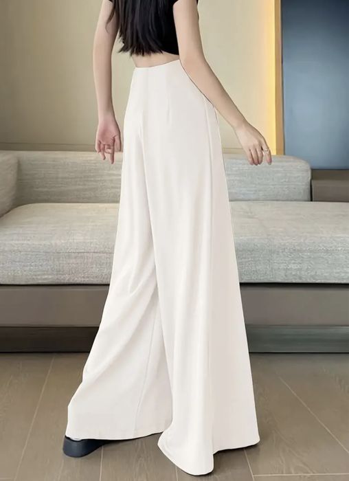 Молочні брюки палаццо