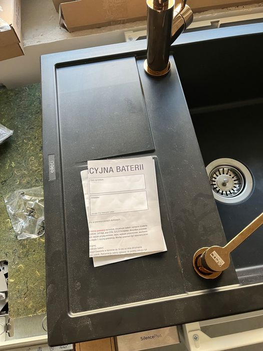 Zlewozmywak elleci, bateria art platino