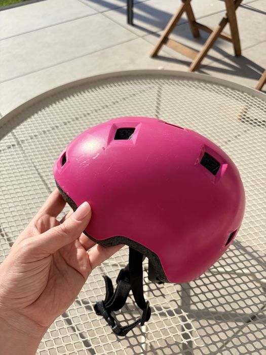Oxelo Decathlon kask rożowy XS