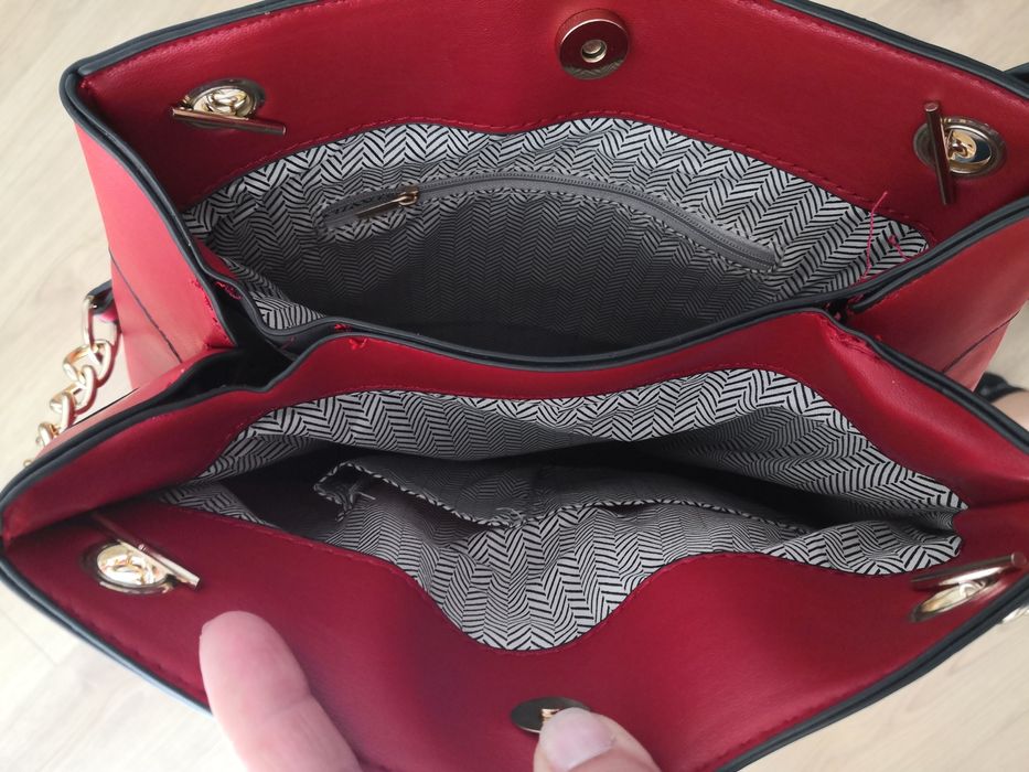 torebka damska czerwona