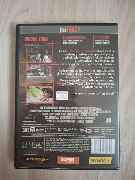 Zestaw 5 filmów Kino grozy DVD