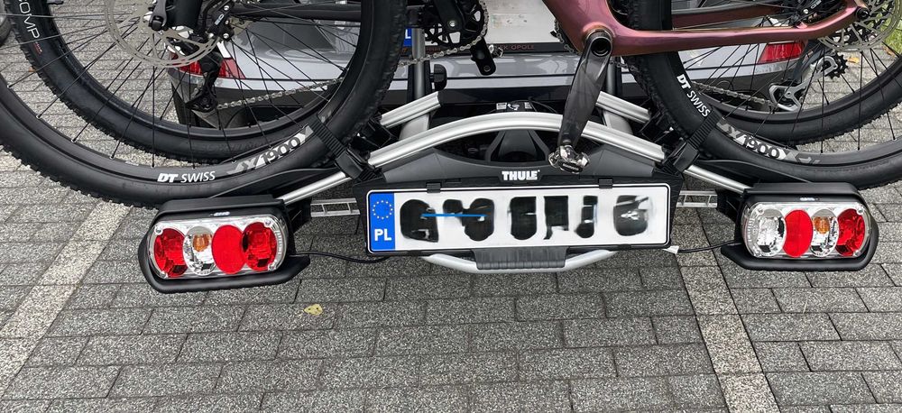 Wynajem Wypożyczenie Bagażnik Rowerowy Thule na hak 2 rowery
