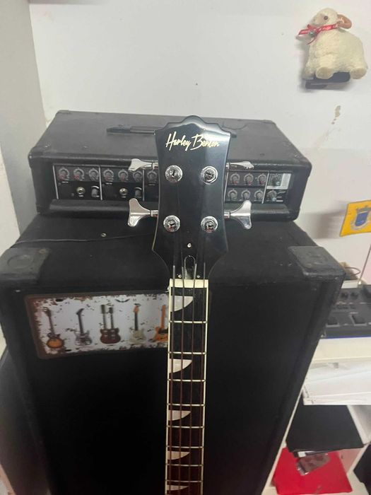 Baixo HollowBody Harley Benton HB-60 WB