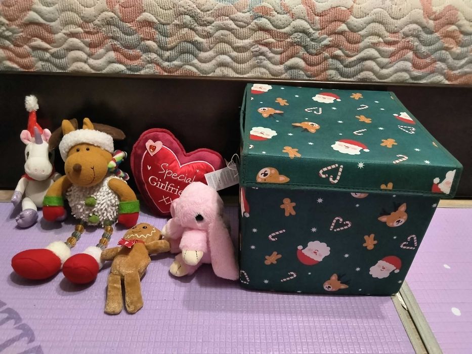 Контейнер для хранения плюс игрушки 10 штук, 1 кг конфет