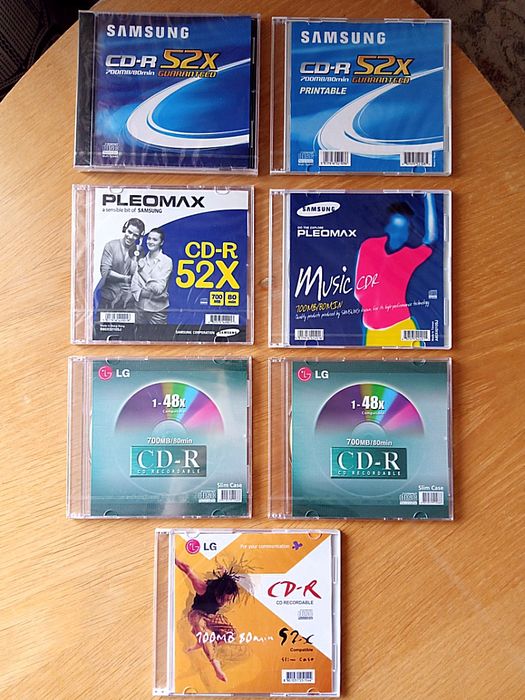 CD-R диски в slim-кейсах. НОВЫЕ. Запечатанные