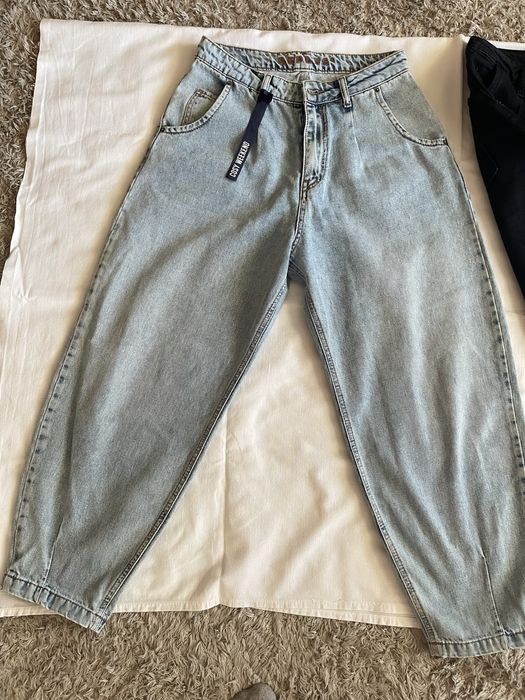 Джинси моми для дівчинки блакитні, чорні