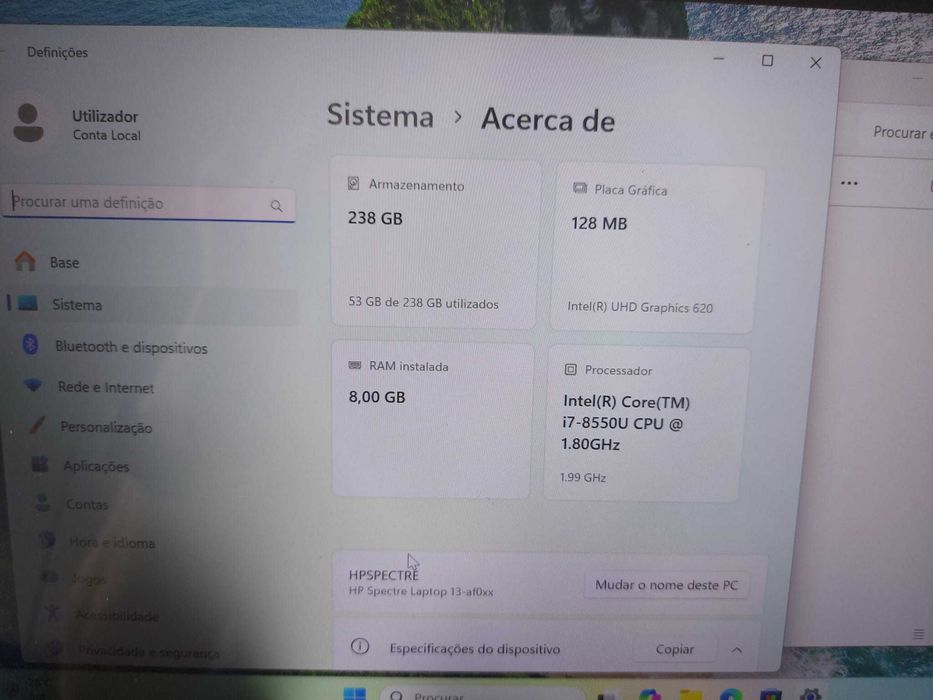 HP Spectre x360 i7 / 8GB RAM / 256GB SSD - TOUCH – Portátil Premium