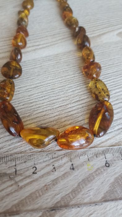 Korale naszyjnik z bursztynem baltyckim amber 46cm