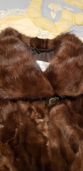 Futro z kawałków norek