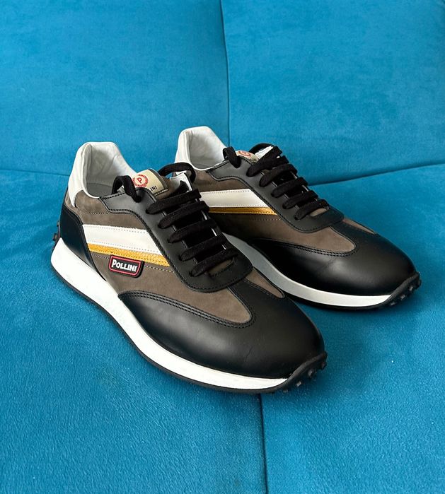 Pollini skóra, 28 cm, roz. 43, -50%, Made in Italy