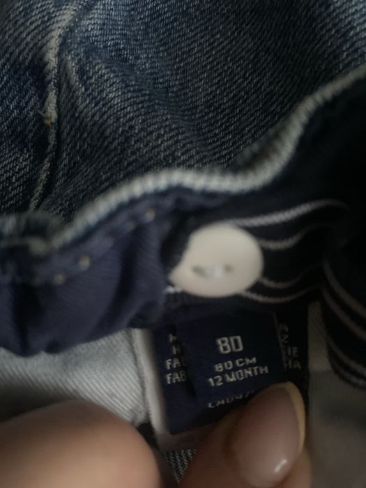 Spodenki jeansy r.80