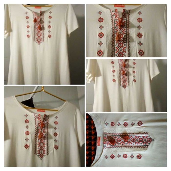 Блуза вишиванка жіноча   ГАЛИЧАНКА з коротким рукавом НОВА р48/50