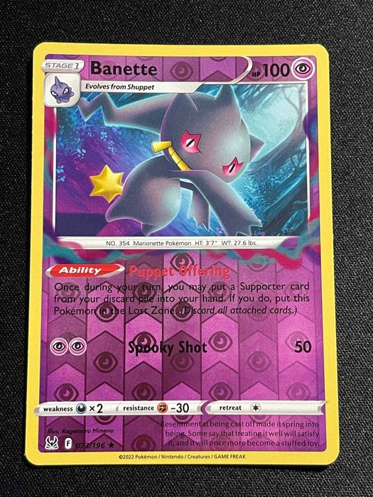 Carta Pokémon banette 73/196 Lost Origin