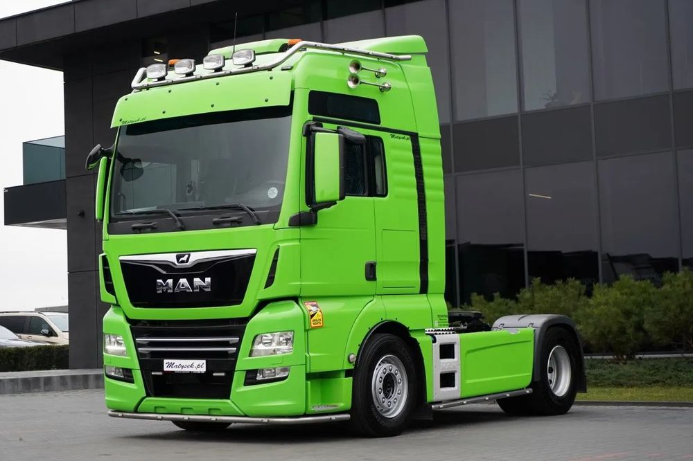 MAN TGX 18.510 / XXL / RETARDER / KLIMA POSTOJOWA /  CAŁY NA PODUSZKACH / OPONY 100% / SKÓRY /  NAVI