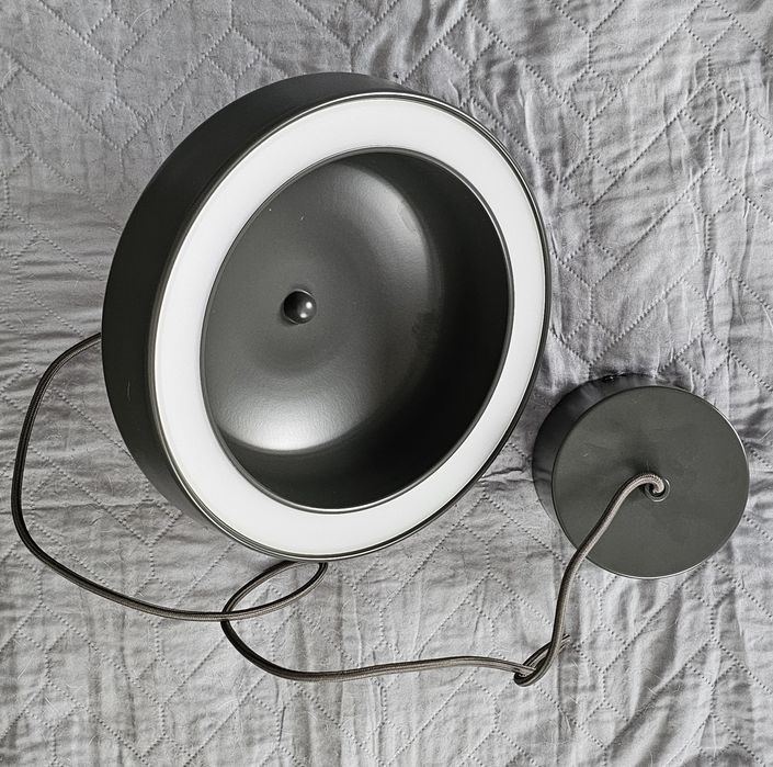 Lampa wisząca LED Alva oval dark grey Westwing