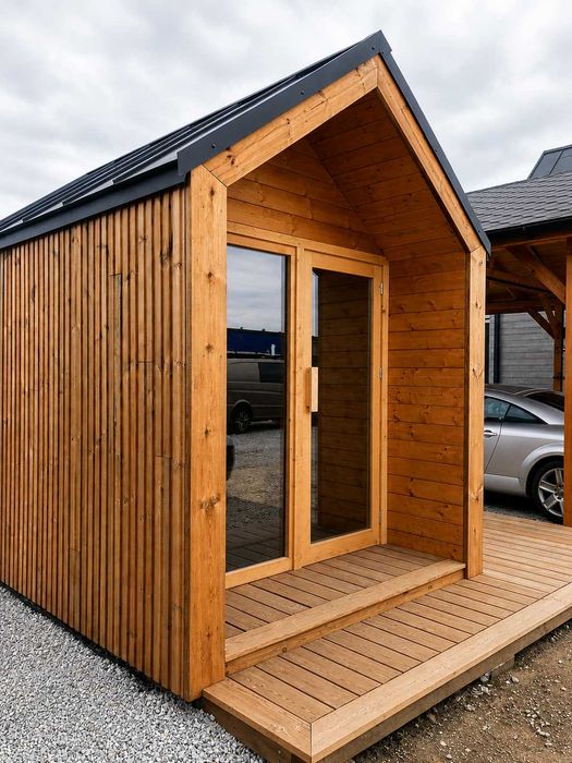 Sauna ogrodowa z piecem elektrycznym