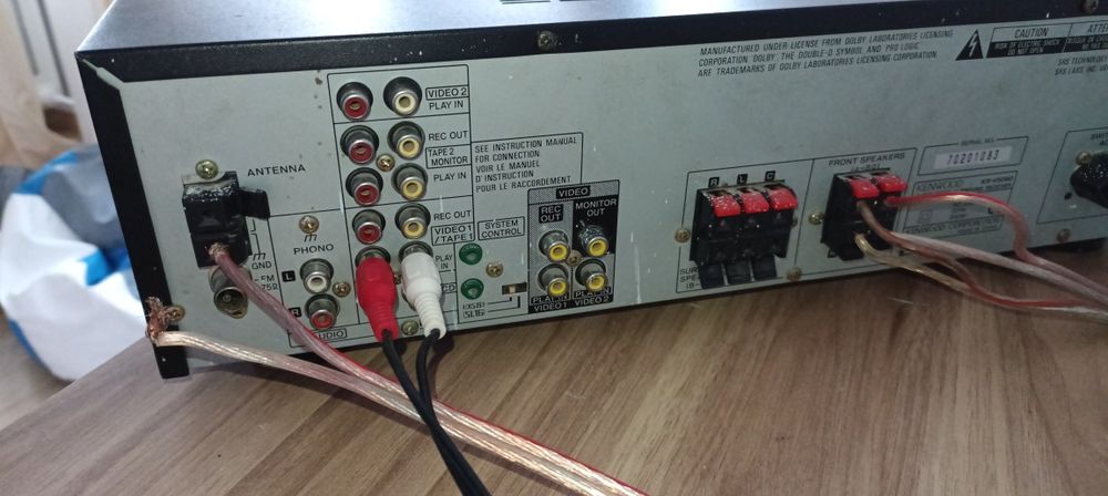 Wzmacniacz Kenwood z pilotem adapter bluetooth