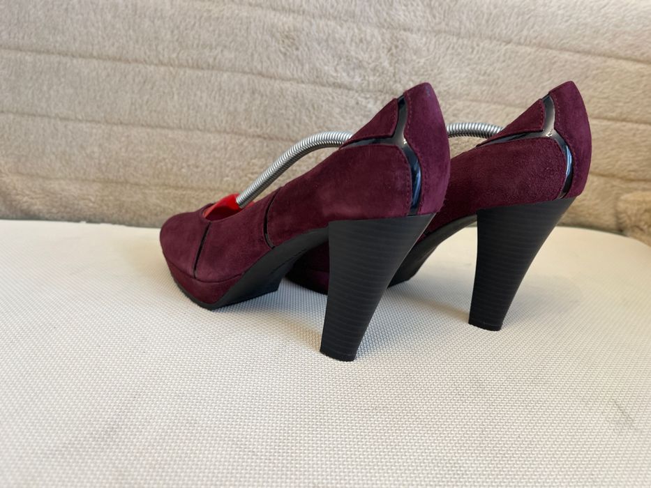 Gerry Weber zamsz bordowy buty damskie 40