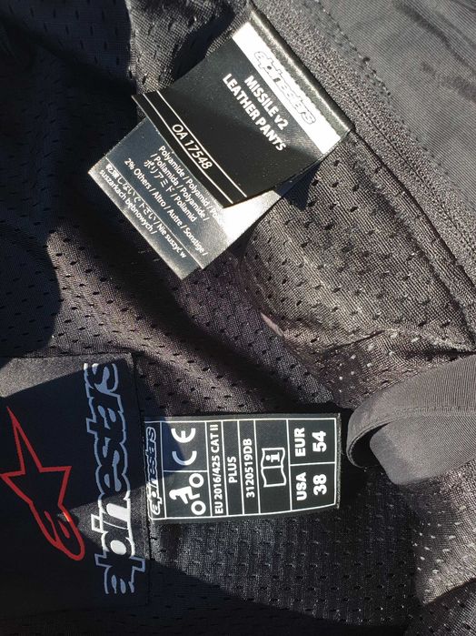 Alpinestars 54 eur XL Missile v2  spodnie motocyklowe  Ł