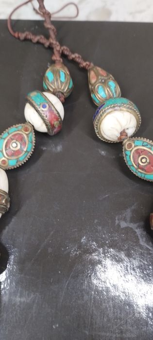 Колье бирюза кораллы